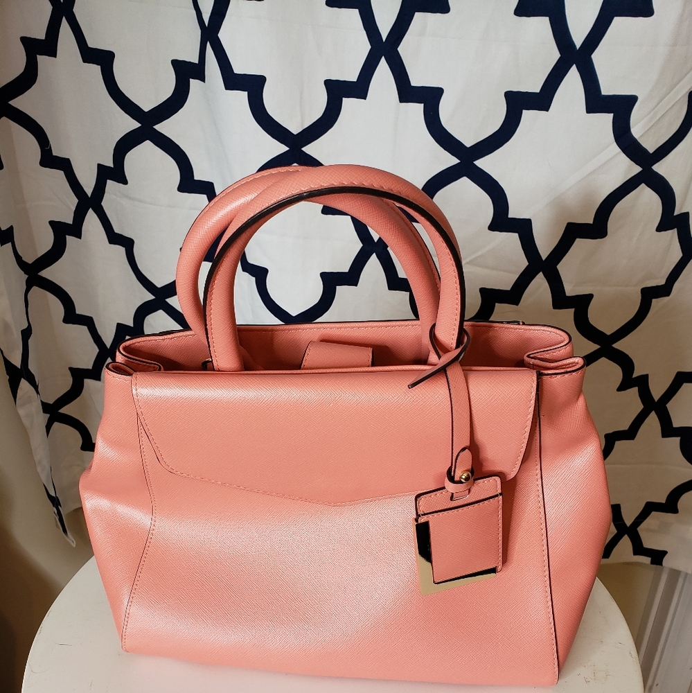 Peachy/Coral Satchel From The Limited